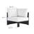 Modway Tahoe Outdoor Patio Powder-Coated Aluminum 3-Piece Sectional Sofa Set-95616661