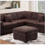 Ensemble modulaire moderne 4 pièces avec ports USB, repose-pieds et coussins assortis pour un salon confortable-193693768
