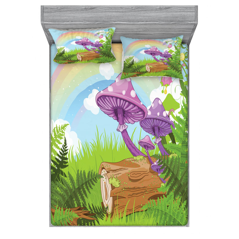 Microfiber Sheet Set, Queen Sheet Set with Fitted Sheet