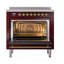 ILVE Nostalgie II Noblesse 36 po à induction, éléments à induction (porte vitrée)-874508759