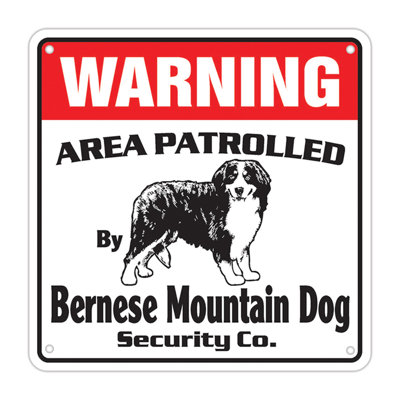 Bernese Mountain Dog Security Sign