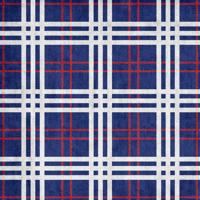 Bath Towel, Polyester/Cotton Blend, Dark Blue/Red/White
