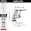 Pivotal Single Hole Bathroom Faucet with DIAMOND™ Seal Technology-60816894