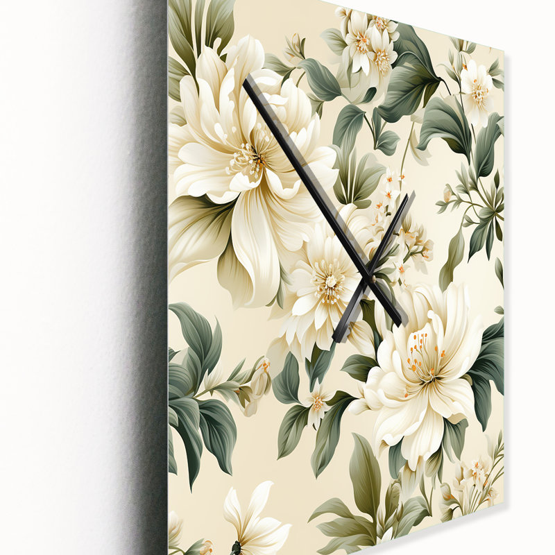 Jaquinta - Horloge murale florale, Petit