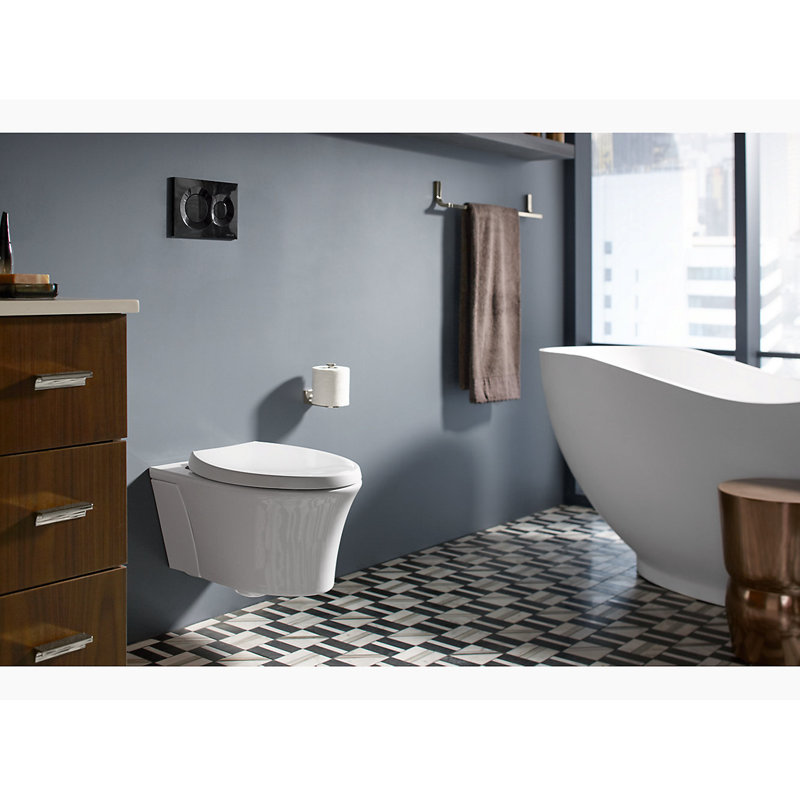 Veil® 1.6 gbf Elongated Wall Hung Toilets (Seat Included), Almond