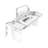 Black Rectangular Leather Standing desk-620100558-620100554