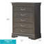 Commode noire élégante en métal transitionnel-1774256199