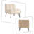 Modern Velvet Armless Accent Chair living room chairs reading chair bedroom chair with Metal Legs-1509119179