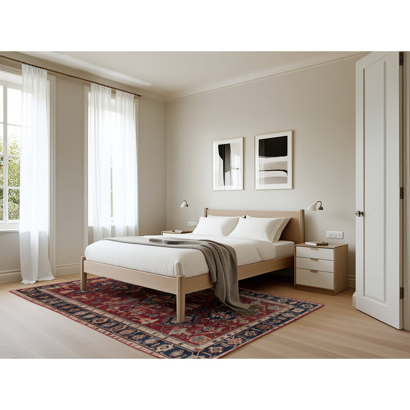 Tapis brun turc lavable à la machine, Rectangle 5 pi x 7 pi