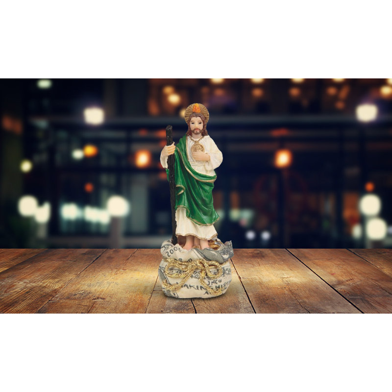 Figurine Saint-Jude avec sacs d'argent Jaynee