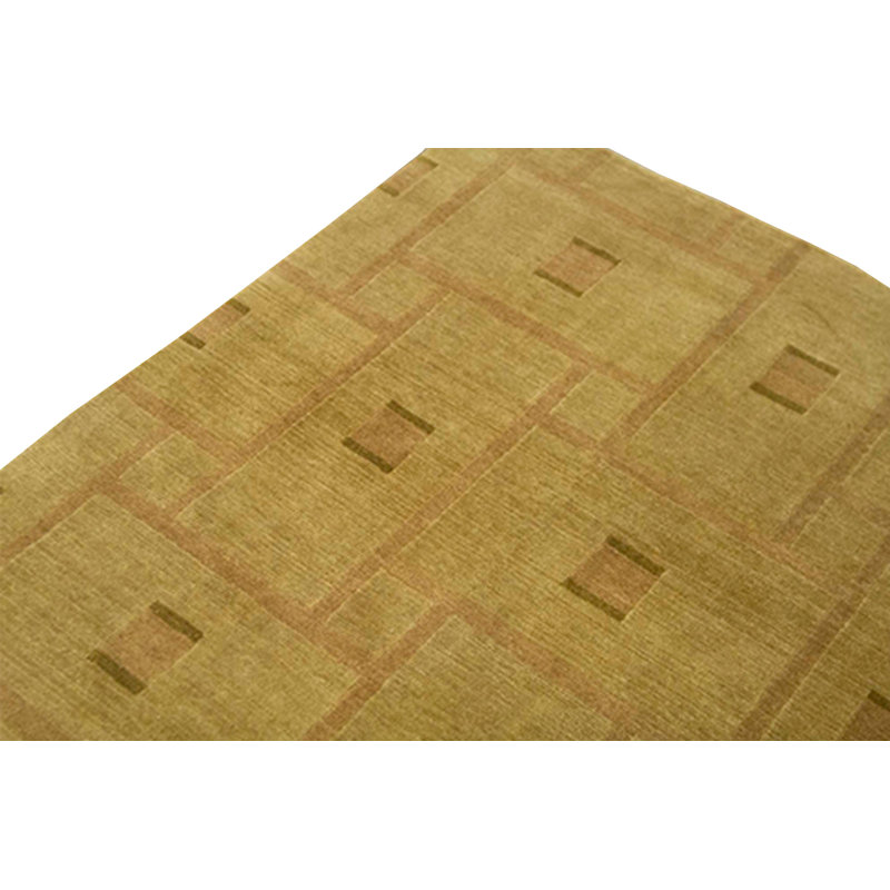 Hand-Knotted High-Quality Gold Area Rug
