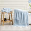 Serviette 100% coton doux absorbant avec bordure Dobby, serviette double torsadée 1 pièce-104041636-104041641
