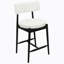 Tabouret de comptoir Mid-Century moderne (ensemble de 2) noir et beige-894091109
