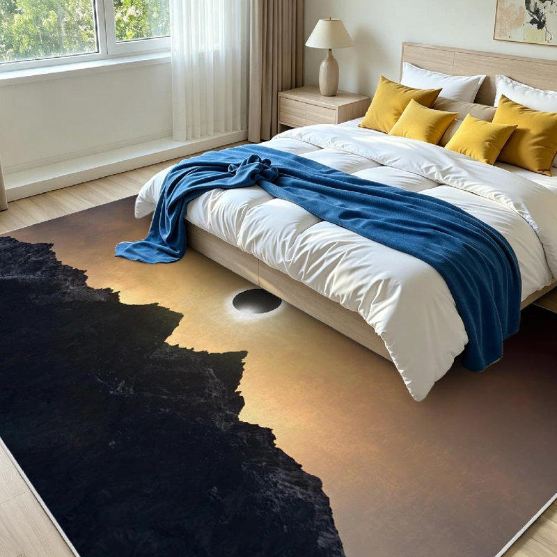 Tapis solaire naturel transparent transparent lavable à la machine, Rectangle 79" x 118"
