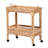 Bartolome Lombok Modern Bohemian Rattan Wine Cart