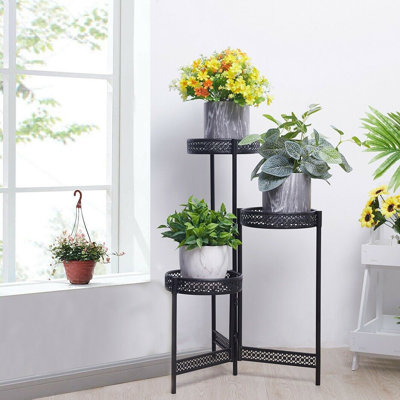 Larysa Solid Wood Plant Stand 3 Tier