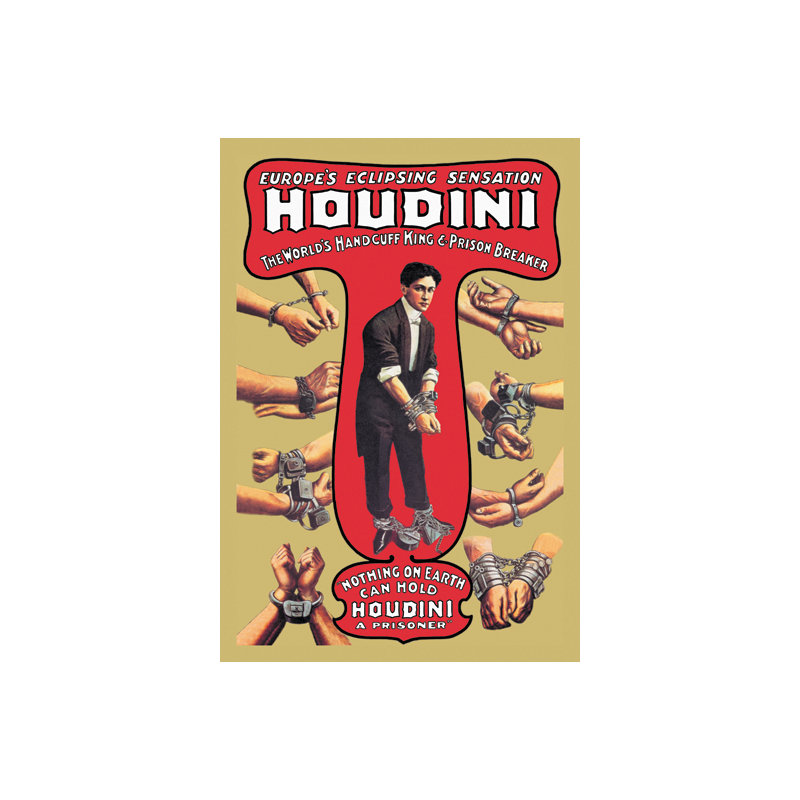 Houdini: The World's Handcuff King and Prison Breaker by Russel and Morgan Vintage Advertisement on Wrapped Canvas