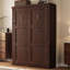 Lit escamotable simple de taille compacte - Lit armoire simple avec cadre solide, assemblage facile, parfait pour les petites pièces, espresso-1284479092-1284479083