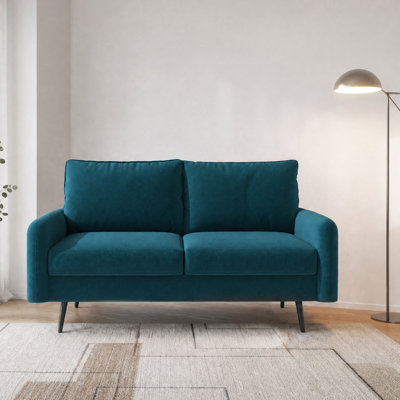 Dotson 58" Velvet Round Arm Sofa Loveseat