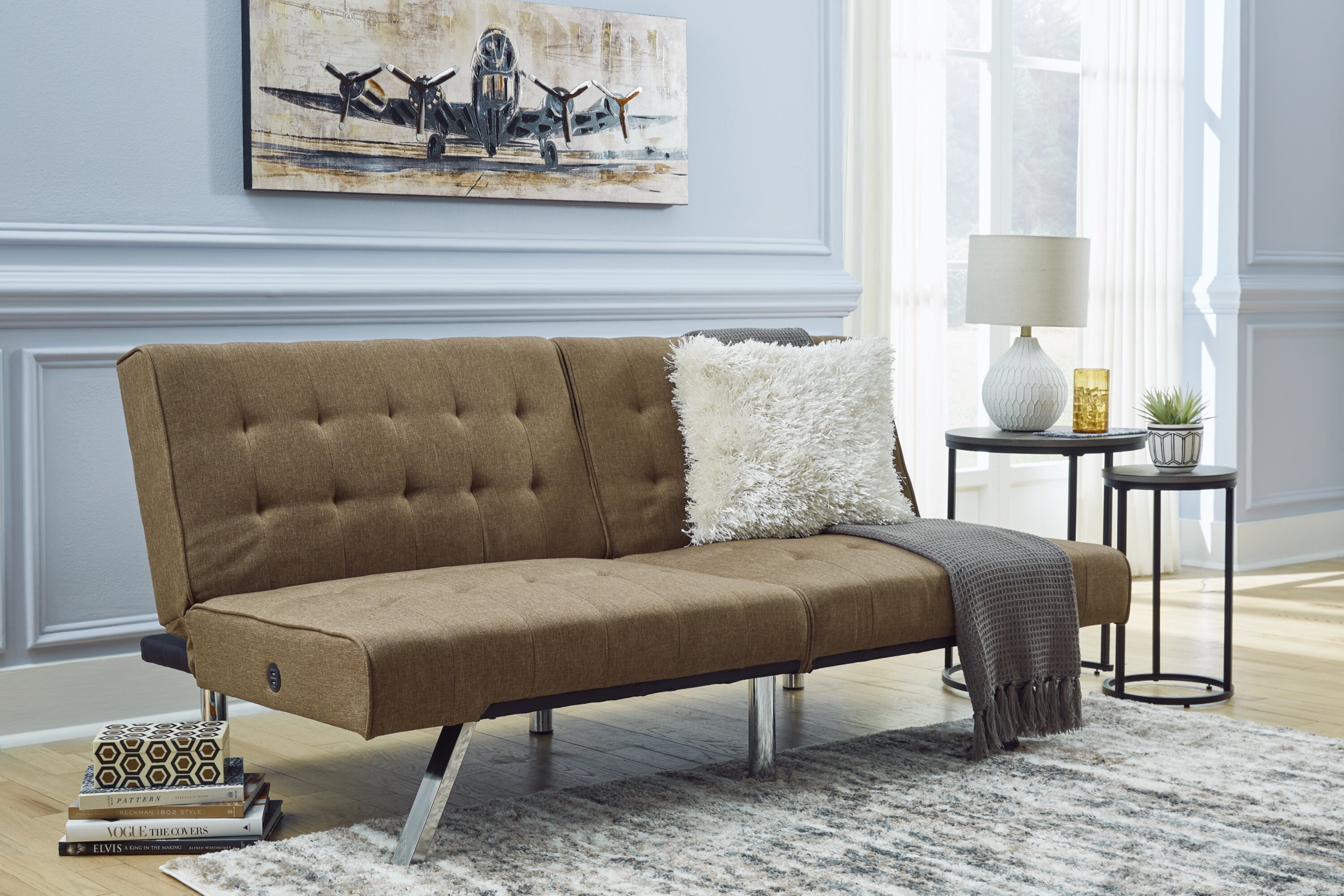 Wrought Studio Karila 72'' Upholstered Convertible Sofa | Wayfair