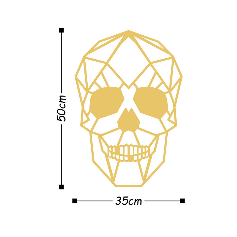 Accessoire mural élégant en métal, finition dorée, 19,7 po x 13,8 po | 100% métal avec une épaisseur de 0,06 pouce | Conception murale facile | Parfait pour la décoration intérieure, le salon et les espaces de bureau