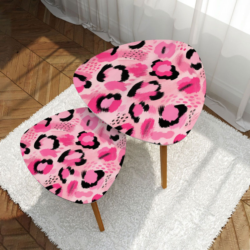 Ensemble de 2 tables basses gigognes Triangle