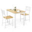 Ensemble de table de salle à manger 3 pièces avec chaises peu encombrantes, solution de salle à manger de style industriel et de salon.-449429201-449429202-449429204