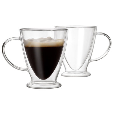 Clear Double Wall Glass Coffee Cup, Set Of 2 -  Sister.ly Drinkware HAVE ANOTHER ROUND!, SD0224190009