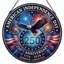 Panneau de fenêtre en verre pour décoration intérieure American Eagle USA 250th Anniversary - H 12 po-126676268