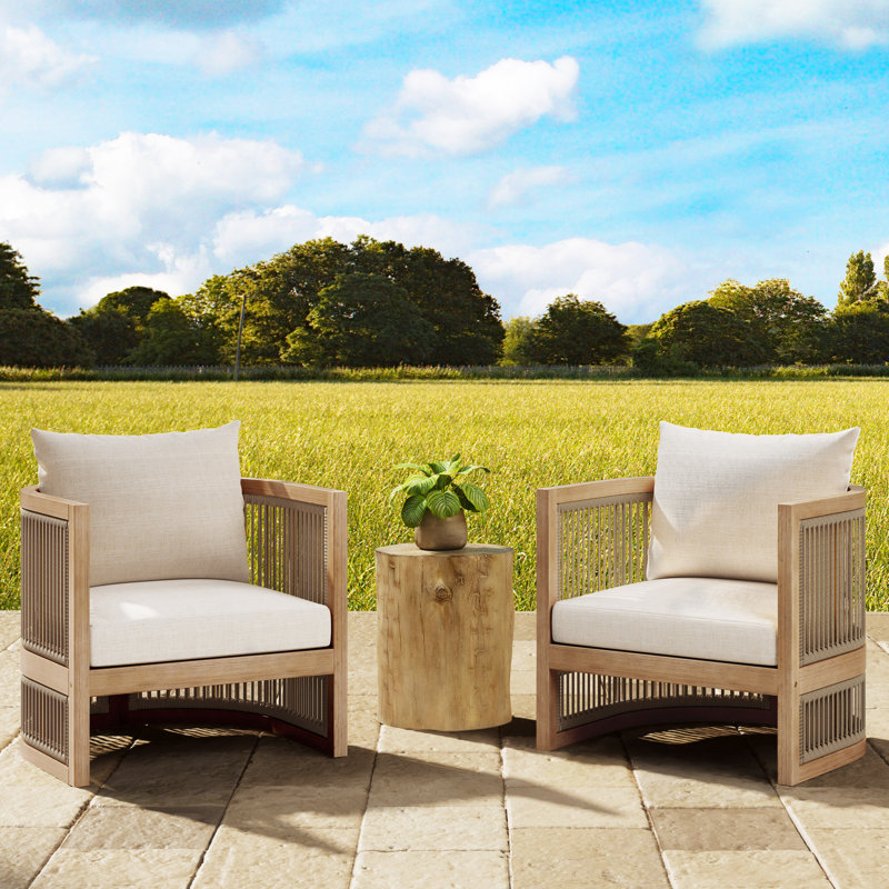 Fauteuil club d'extérieur 2 pièces Sandmere, 2