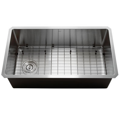 Pro Series 32'' L Undermount Single Bowl Stainless Steel Kitchen Sink