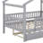 Zhayne Wooden House Bed with Trundle-1451600463-1451600451