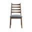 Chaise d'appoint en lin et noyer Mayah-1167201808