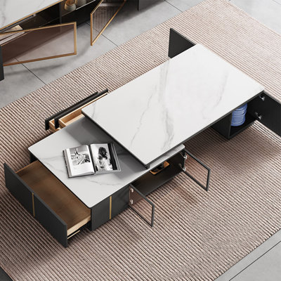 Grande table à thé rétractable
