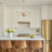 4-Light Gold Candle-Style Chandelier with Clear Glass Shade for Dry Indoor