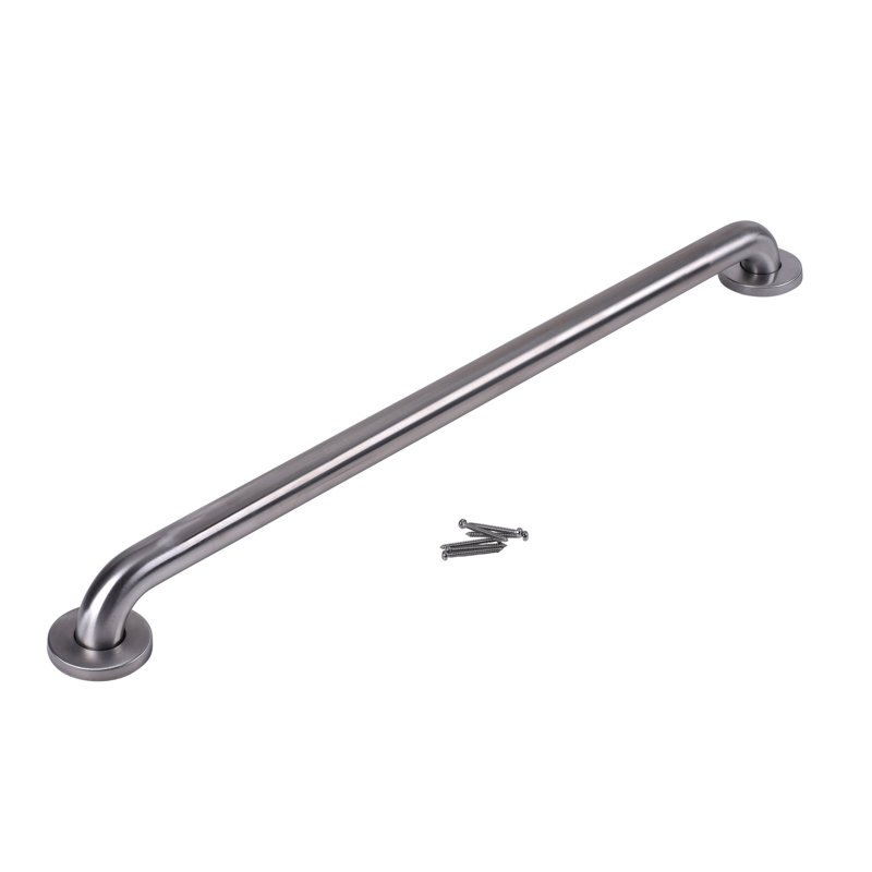 Stainless Steel Grab Bar with Concealed Flange, Satin Stainless Steel, 32" W