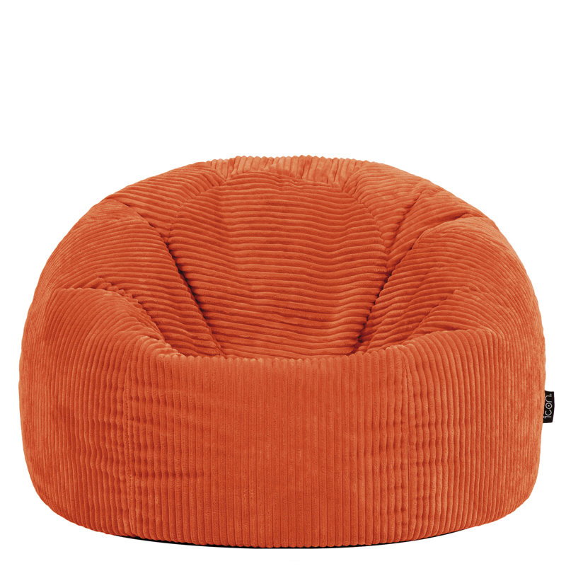 Kingston Corduroy Classic Bean Bag, Orange