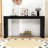 Elegant Waterfall Edge Console Table with Hidden Drawers-1569937676