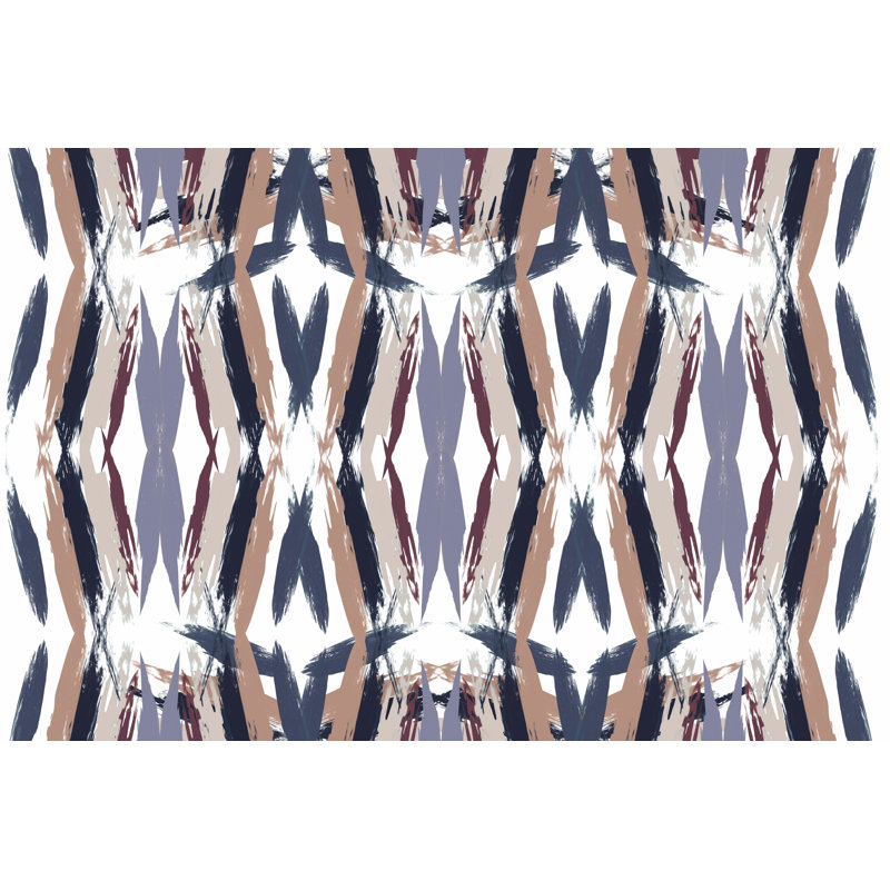 Mirror Mirror IV by Jennifer Goldberger - Wrapped Canvas Painting, 30cm H x 46cm W
