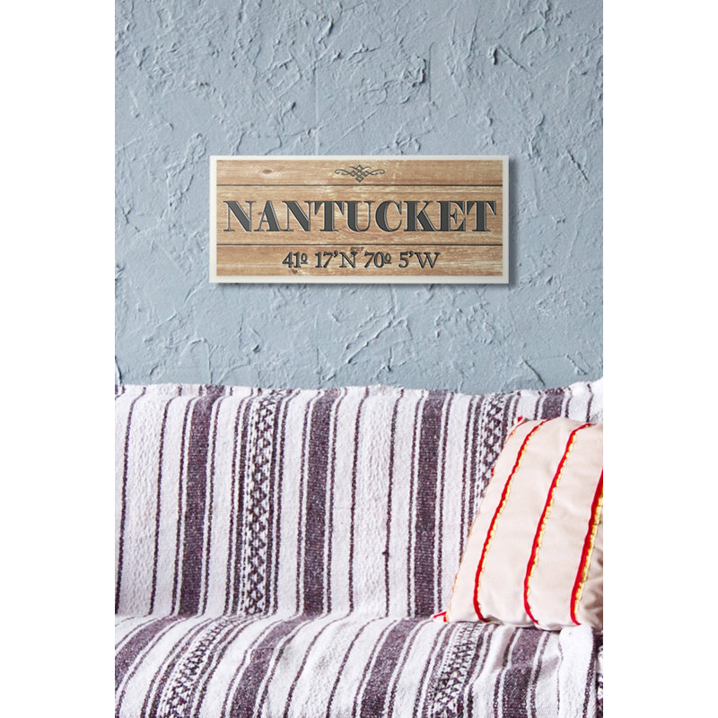 " Nantucket " by Daphne Polselli, 7" H x 17" W, Wall Plaque