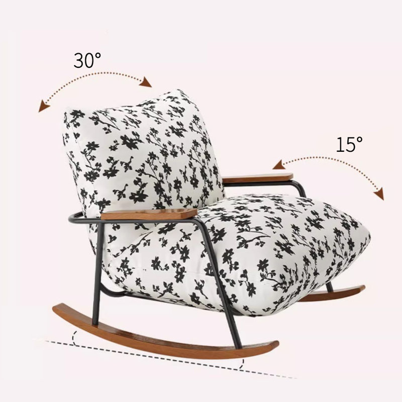 Chaise berçante de salon à bascule