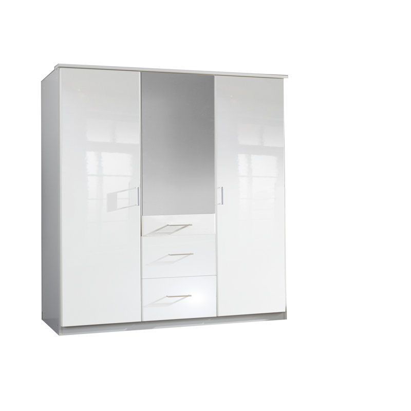 Helky 3 Door Manufactured Wood Wardrobe