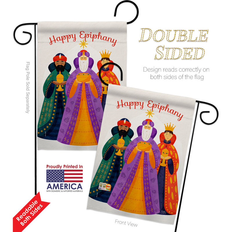 Double Sided 18.5'' H x 13'' W Polyester Garden Flag