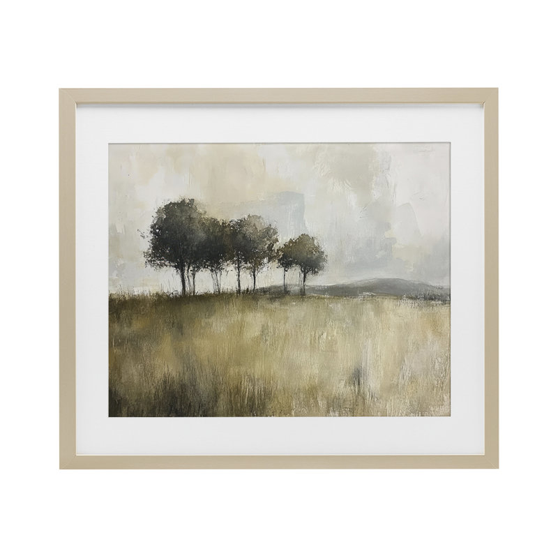 «Earthy Woodland Trees», reproduction encadrée sous verre, conception de Mona Grace, H 13 po x l 16 po