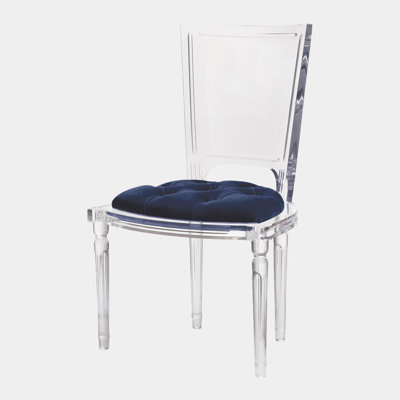 Marilyn Acrylic Side Chair-Black
