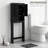 Over The Toilet Storage Cabinet With Fluted Door, Adjustable Shelf And Anti-Tip Device For Bathroom Organization, Space-Saving Vertical Storage Solution