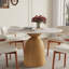 Table de salle à manger moderne en pierre frittée moderne avec chaises de cuisine en cuir PU pour 2/4/6-130175164-130175170-130175172