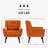 Tufted Upholstered Wide Back Armchair（Set of 2）-412486721