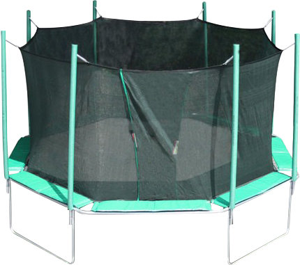 Trampoline 16' octogonal Magic Circle, Vert