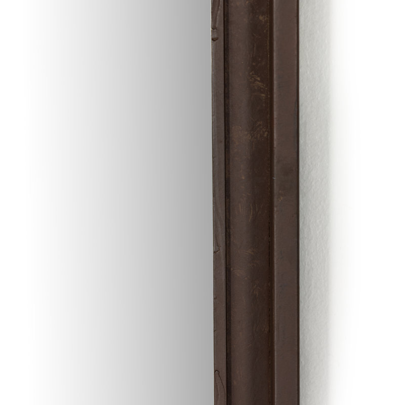 Effie Arch Metal Wall Mirror, Dark Brown